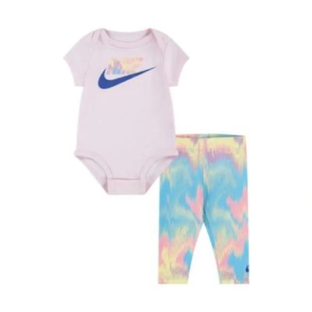 NWT NIKE Baby Girls Futura Bodysuit and Leggings, 2 Piece Set -newborn onesie - Picture 6 of 10